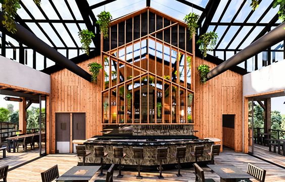 An open kitchen of Farm-to-Table Heaven