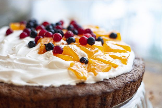 Berry Topped Ricotta Hotcake
