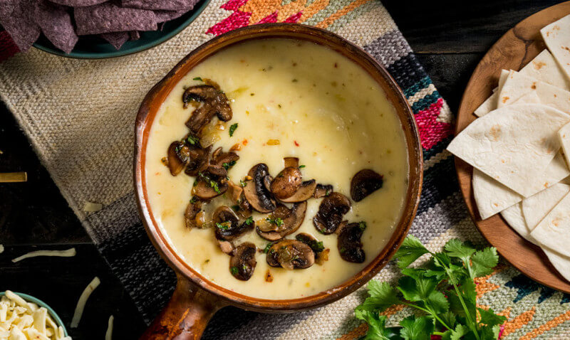 Mushroom Queso Fundido