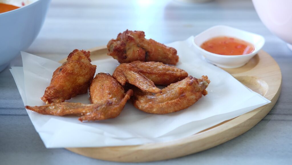 Thai food fried wings