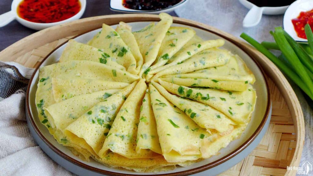 Egg Scallions Crepes