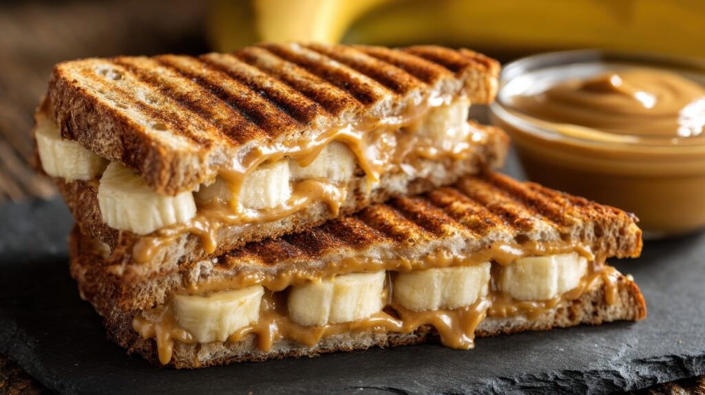 Grilled Sandwich with Peanut Butter