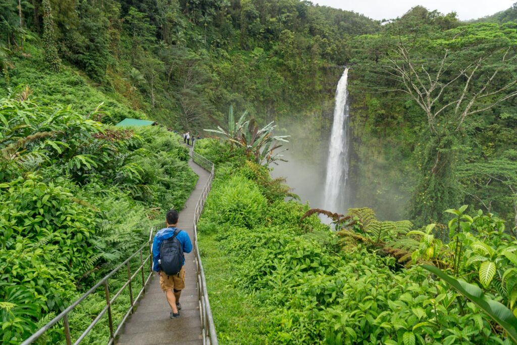 Hiking at Akaka Falls State Park