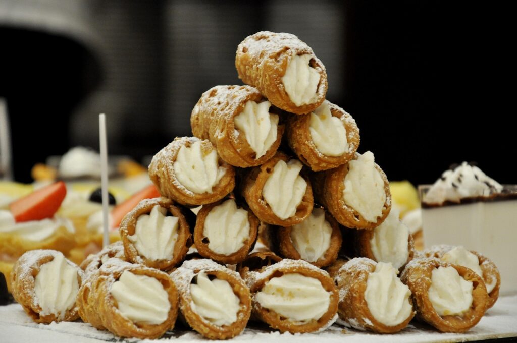 Sicilian Cannoli Sweet Dessert