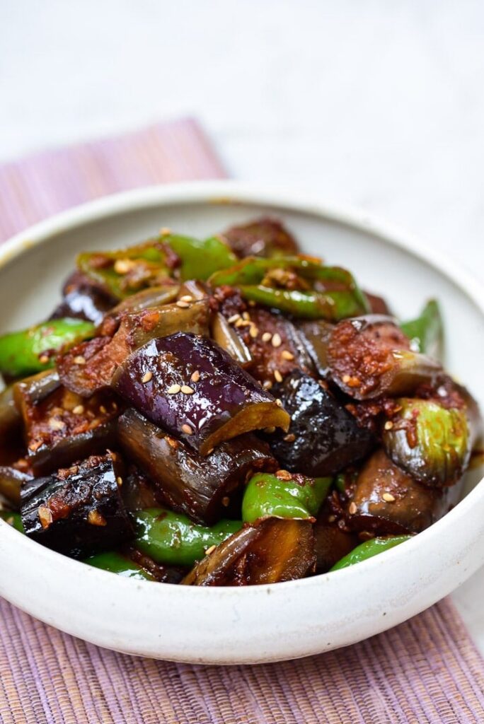 Spicy Garlic Eggplant