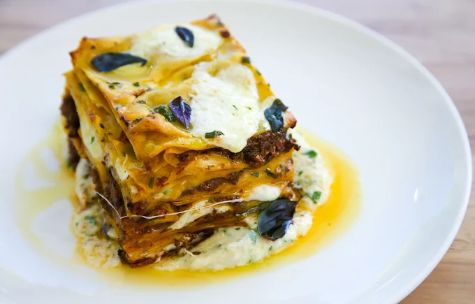 Lasagna at L’Oca D’Oro